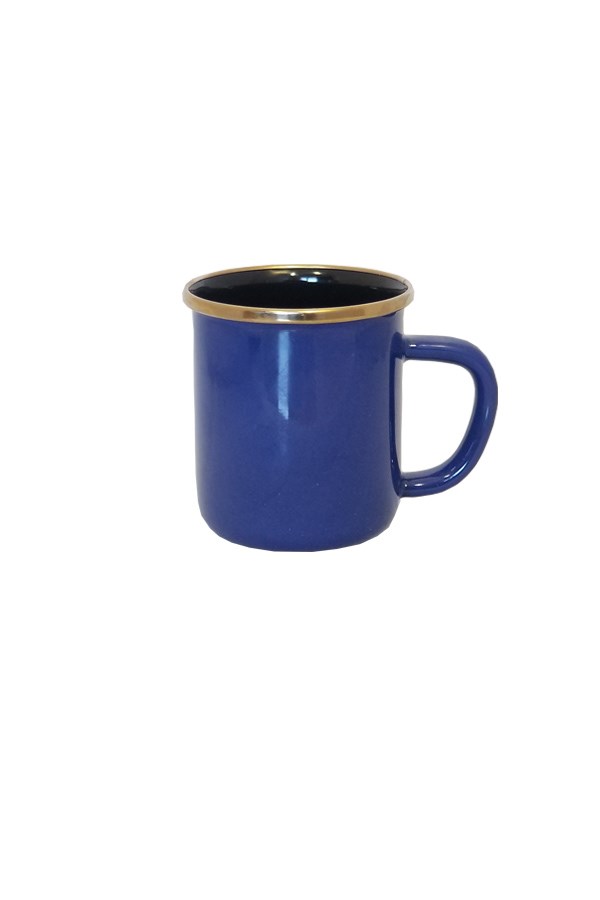 Enamel cup small size navy blue